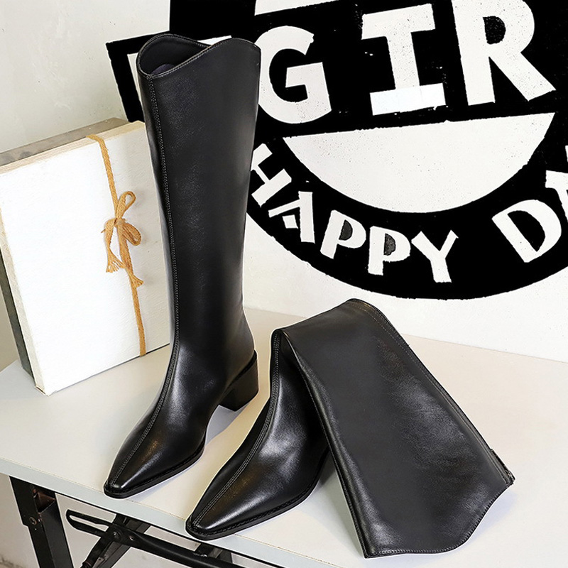 Knee High Boots Women - BIGTREE 2027 Nowe, modne, szpiczaste, sięgające