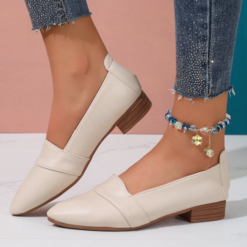 Wsuwane buty damskie, płaskie, – Mule Slip On recenzja i cena