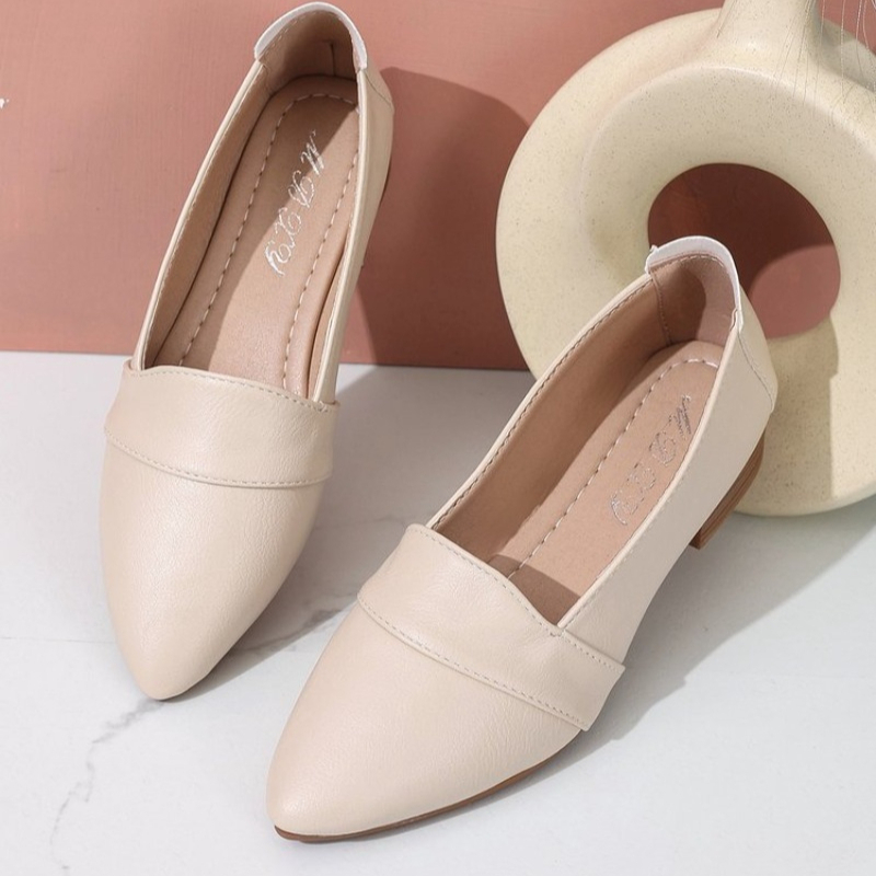 Wsuwane buty damskie, płaskie, – Mule Slip On recenzja i cena