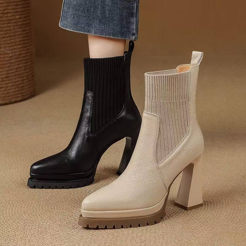 Francuskie, retro, z ostrym no – Sock Boot Women recenzja i cena