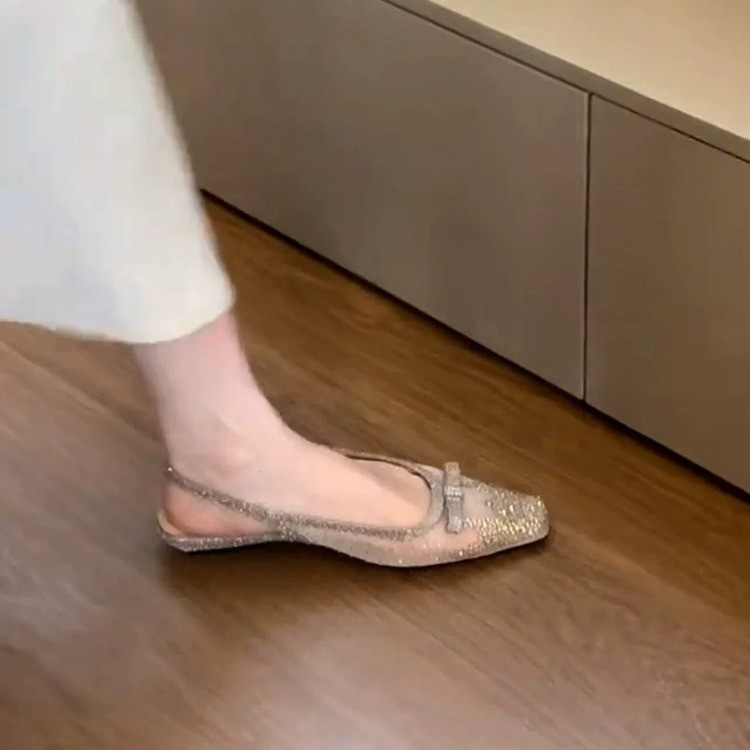 Błyszczące sandały damskie z c – Mule Slip On recenzja i cena