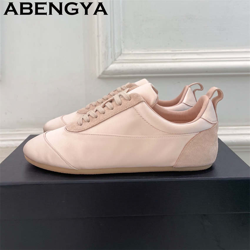 Różowe satynowe buty sznurowan – Oxford Lace Up Women recenzja i cena