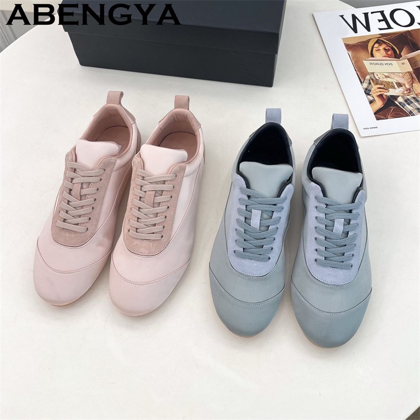 Różowe satynowe buty sznurowan – Oxford Lace Up Women recenzja i cena