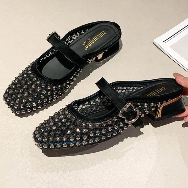 Klapki damskie z siateczki, zd – Mule Slip On recenzja i cena