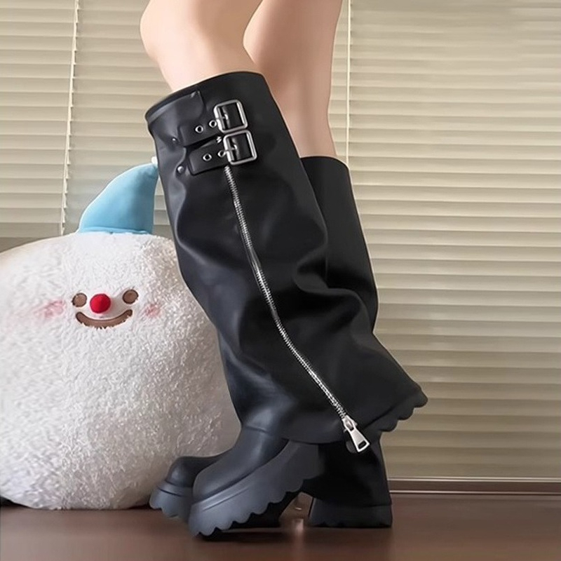 Botki damskie do kolan w stylu – Knee High Boots Women recenzja i cena