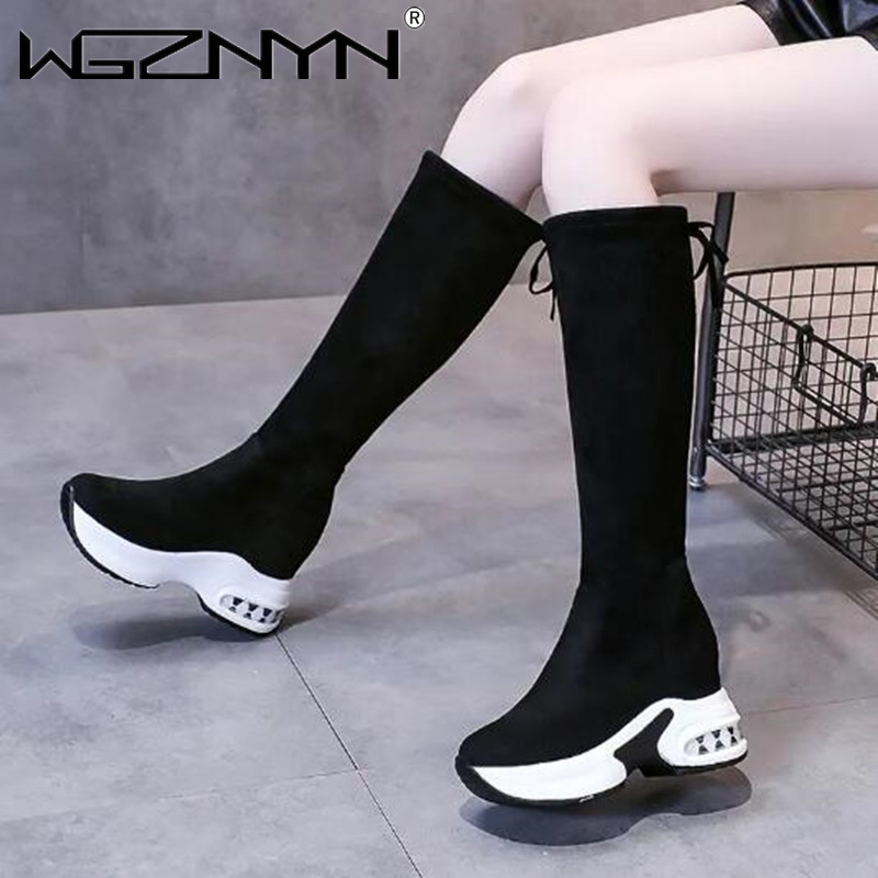 Winter Warm Chunky Platform Lo – Knee High Boots Women recenzja i cena