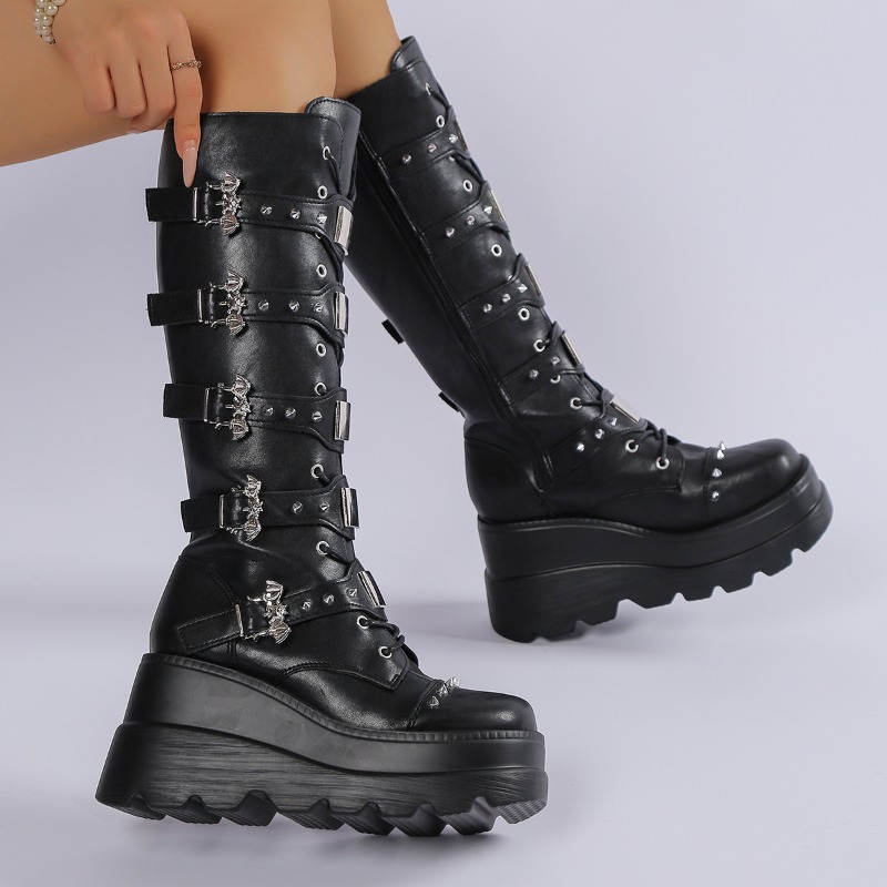 Czarne, sięgające do kolan, da – Knee High Boots Women recenzja i cena