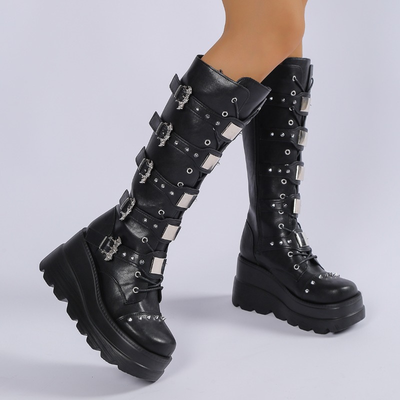 Czarne, sięgające do kolan, da – Knee High Boots Women recenzja i cena