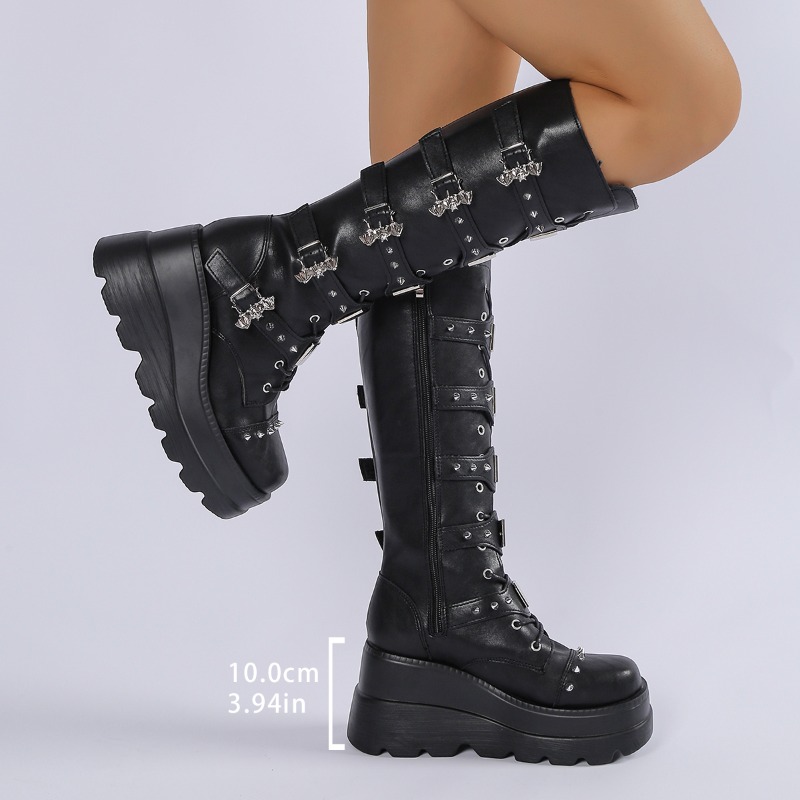 Czarne, sięgające do kolan, da – Knee High Boots Women recenzja i cena